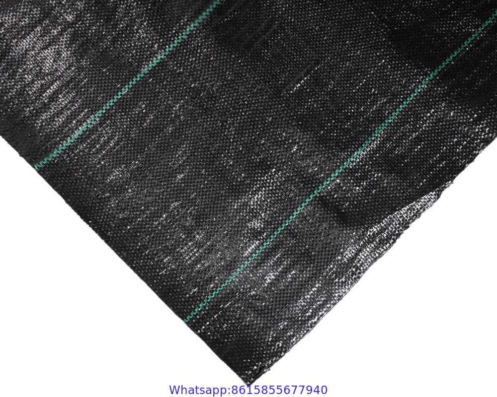 UV Treated Agriculture Garden Landscape Weed Barrier PP Woven Geotextile Fabric Anti Aging Weed Control Mat Ground Cover