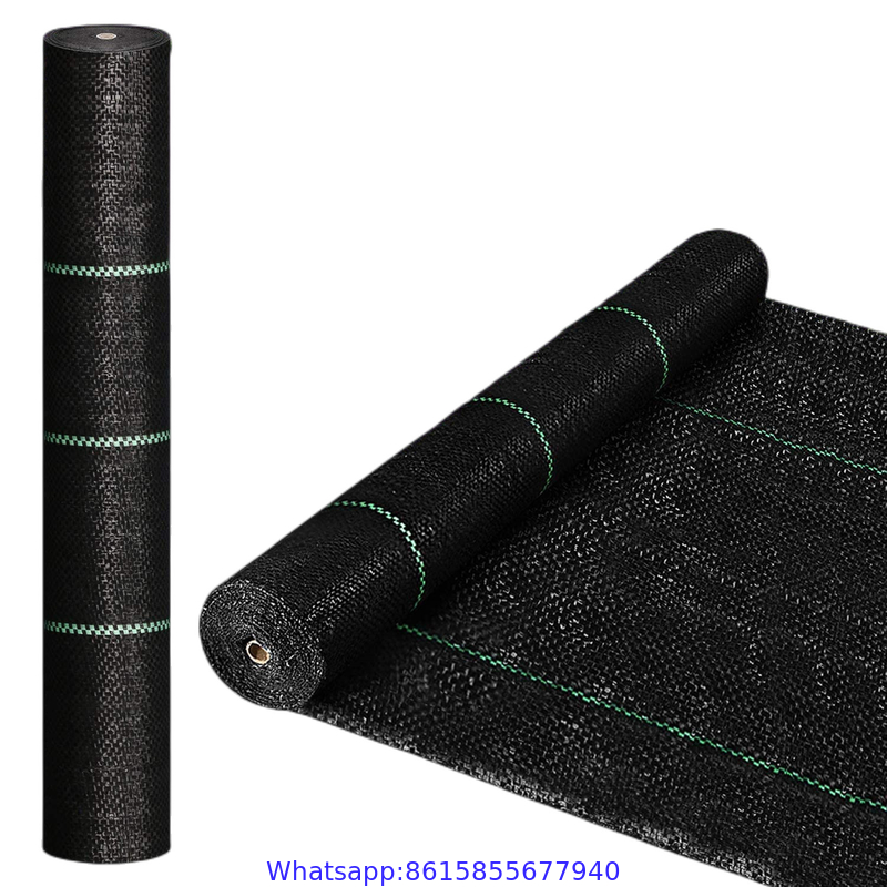 PP woven membrane PE ground cover weedmat anti grass weed control cloth bloker mulch film landscape fabric barrier mat