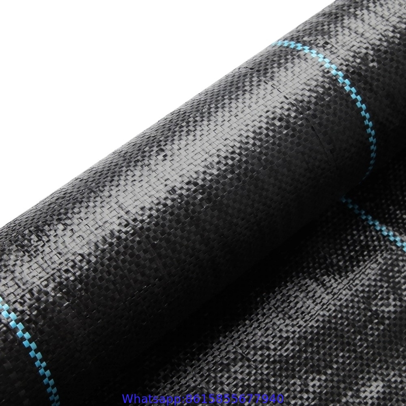 nonwoven anti weed mat Black Film polypropylene material Agriculture Farming weed barrier block fabric