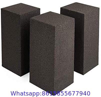 Household outdoor black cleaning stone quality assurance China Magic large Black griddle grill stone griddle block brick