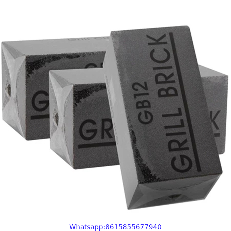 BBQ griddle grate GB12 Grill Brick for grill cleaning stone