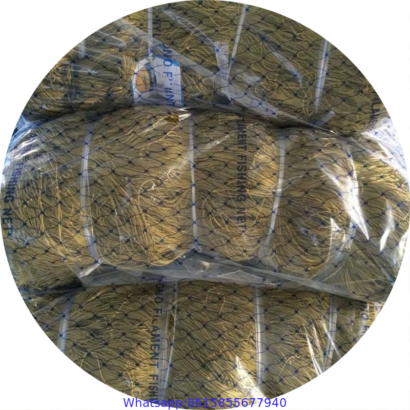 fish farming net nylon/polyester 210D knotted multifilament fishing net red de pesca