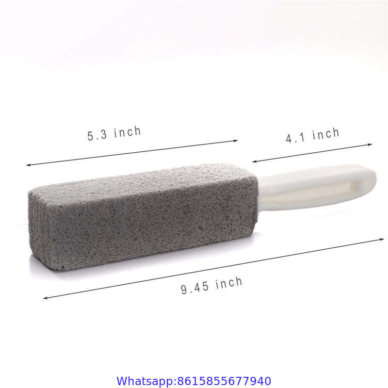 Pumice Stone For Toilet With Handle Brush Stick For Cleaning Bath Bowl Stain Remover Glass Porcelain Pool Tile