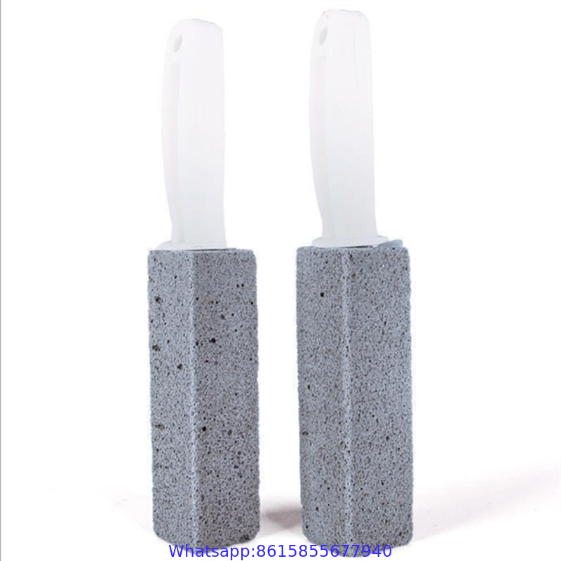 Pumice Stone For Toilet With Handle Brush Stick For Cleaning Bath Bowl Stain Remover Glass Porcelain Pool Tile