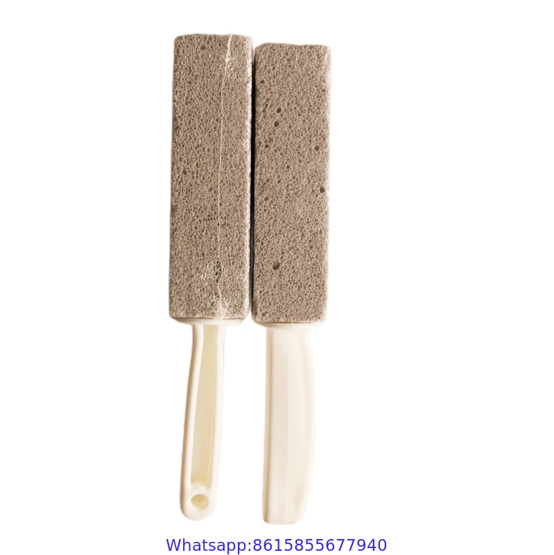 Toilet Bowl Stain Ring Cleaning Pumice Stone Sink Bathtub Scouring Stick Long Handle Pumice Stone for Toilet
