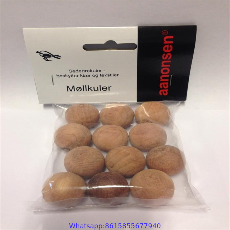 New Package Mothproof American Red Cedar balls Aromatic Cedar Sachets