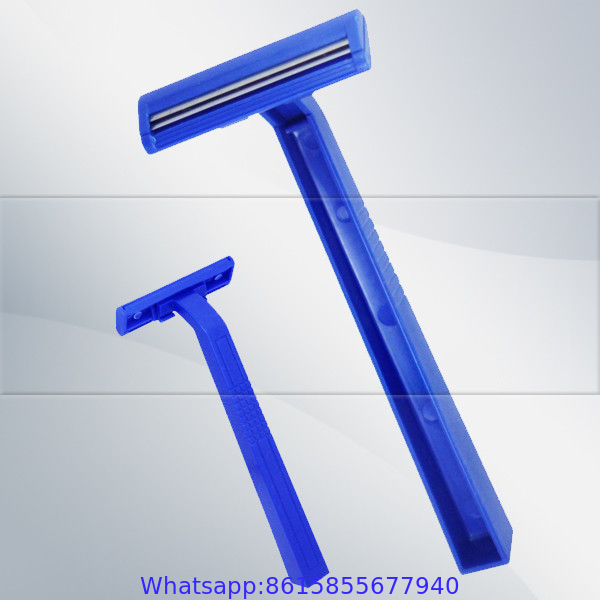 Single blade shaving razor with comb for hospital use razor