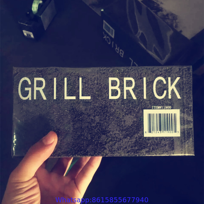 Black foam glass, grill brick