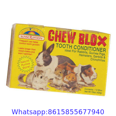 Chew Blox for Small Animals, chew toy pumice stone