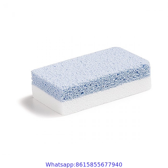 double side White-blue pumice stone manicure