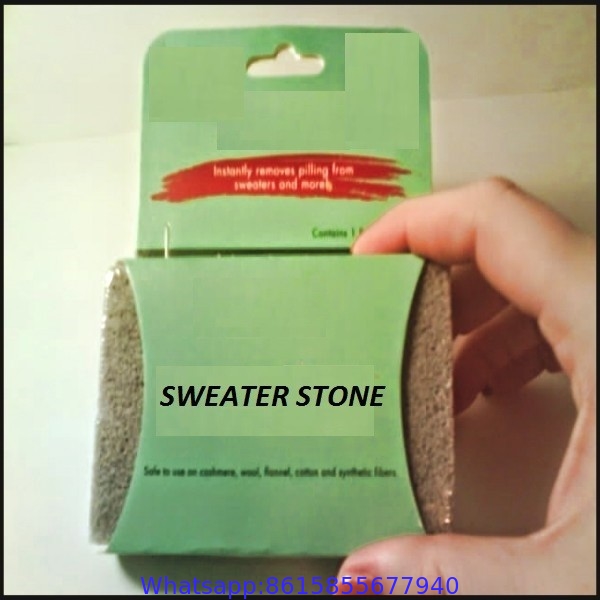 sweater stone,sweater shaver, sweater remover, sweater saver made from pumice stone