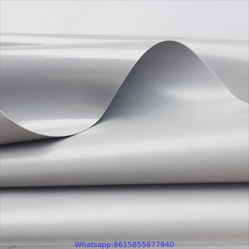 800gsm Glossy Pvc Coated Tarpaulin / Inflatable Tents Plastic Tarpaulins Fabric