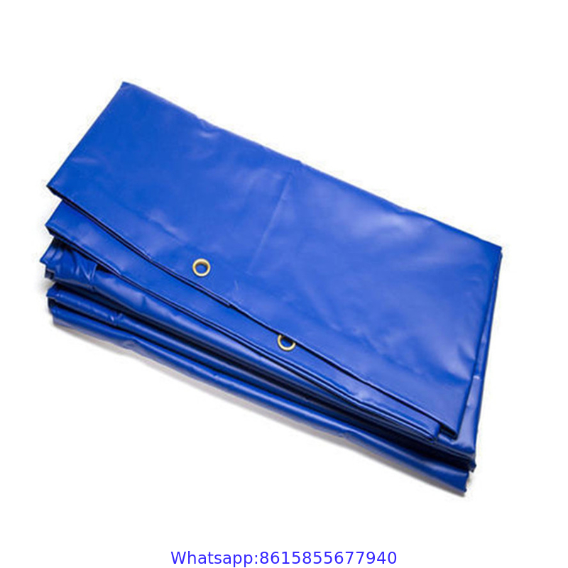 Blue And Orange Outdoor Commodity Covered Waterproof Rain Tarp Truck Pe Pvc Tarpaulin