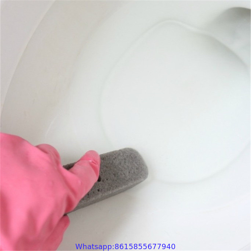 Natural Pumice Stone Toilets Cleaning Brush With Long Handle Stone