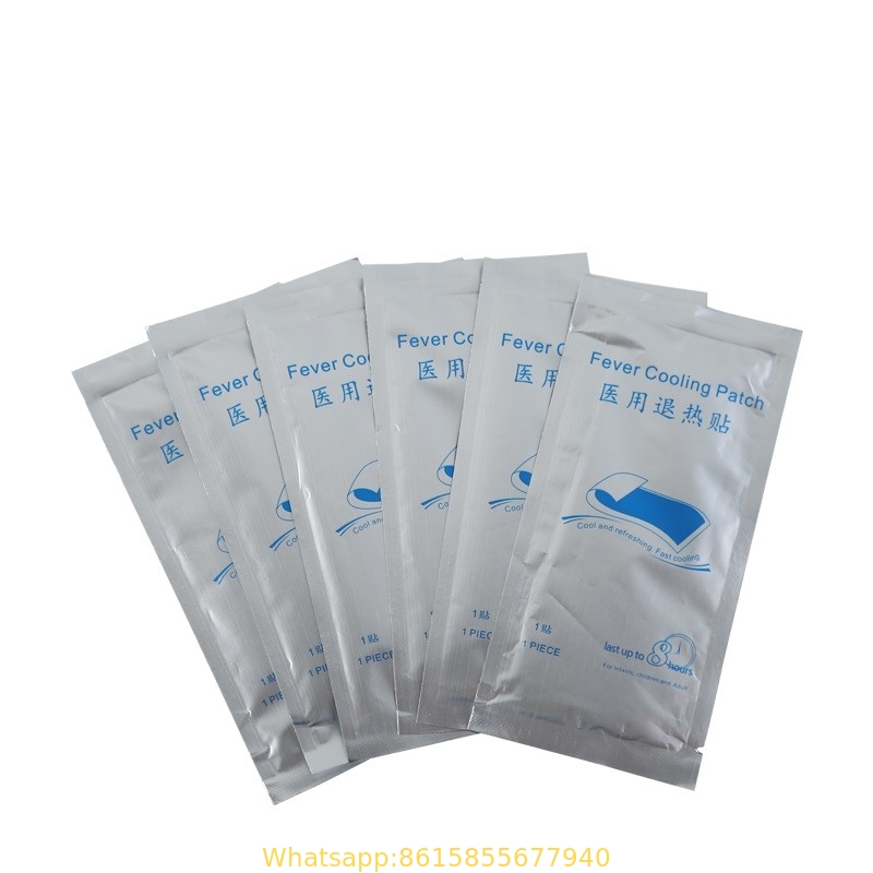 Hydrogel Fever reducing cool patch, Ice cooling gel fever patch