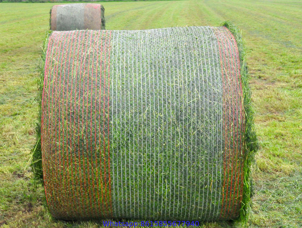 farm land agriculture plastic mesh bale wrap net