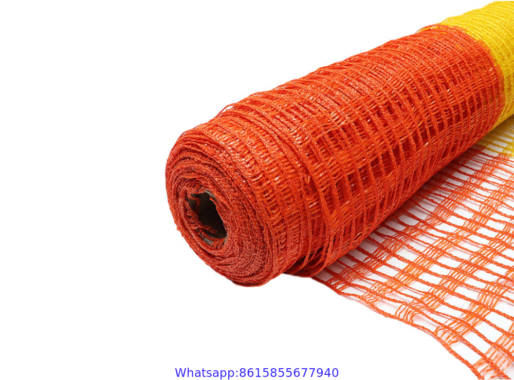 2023  new year plastic netting Yellow Safety Fence Warning Barrier for plastic barrier fencing mesh