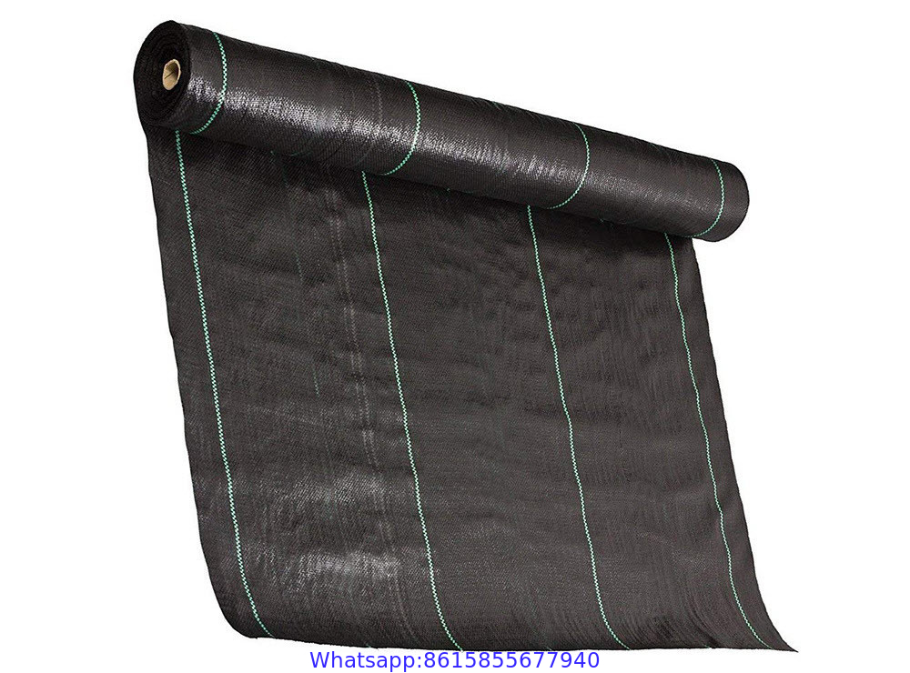 Polypropylene Woven Plastic Ground Cover, PP Weed Control Mat Woven Fabric