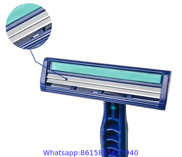 Wholesale Professional Manufacturer disposable triple blade razor with lubricating strips