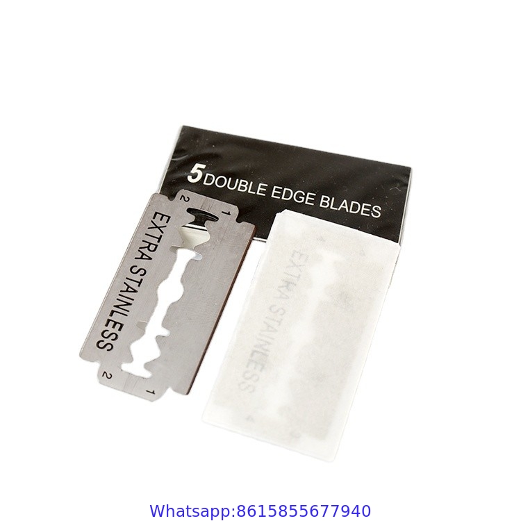 Extremely sharp stainless steel facial remover hair barber safety half shaving double edge razor blades