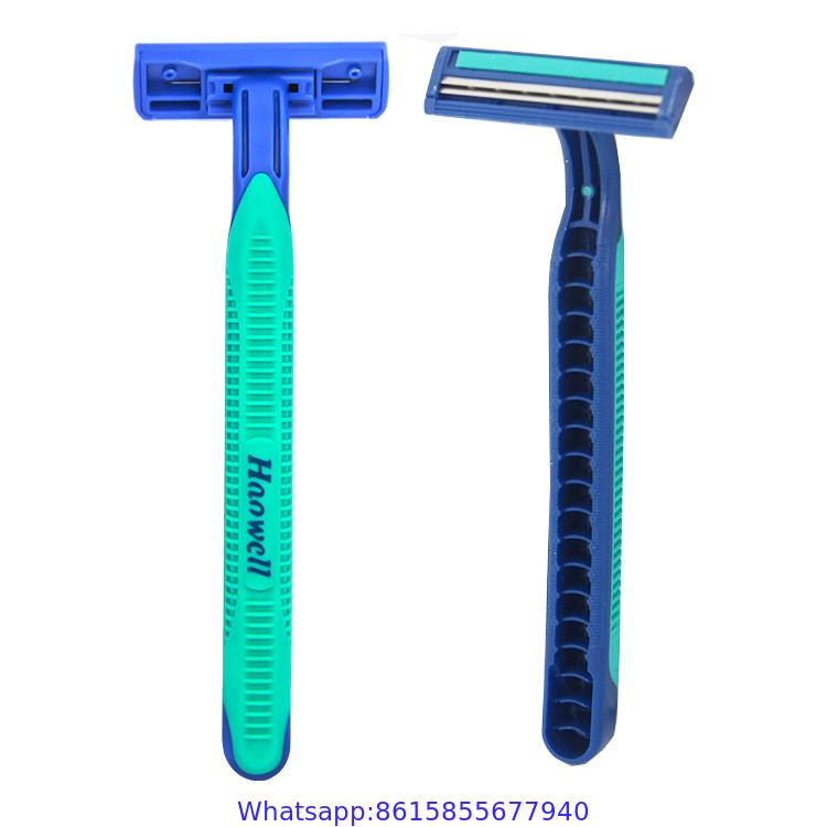 best selling twin two 2 blade shaving disposable razor blade with sharp and safety blade for man and woman OEM acceptabl