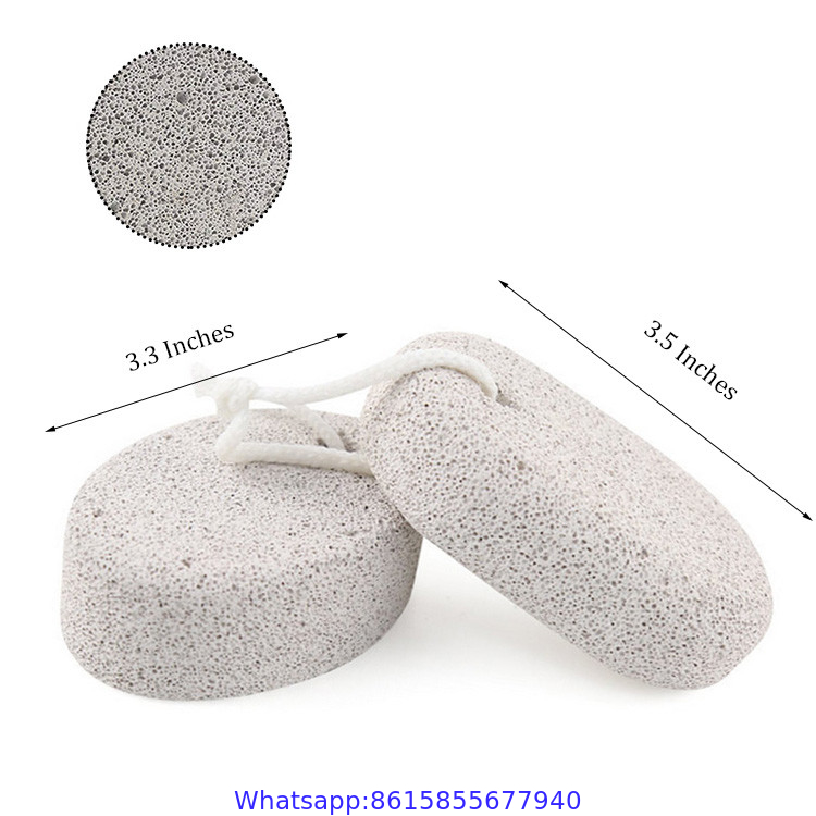 Premium Hard Dead Skin Callus Remover Foot Scrubber File Custom 2 Pcs Exfoliating Natural Pedicure Pumice Stone for Feet