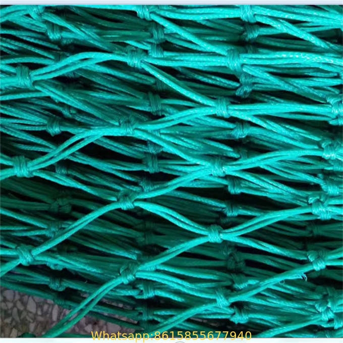 PE knotted braided fishing net