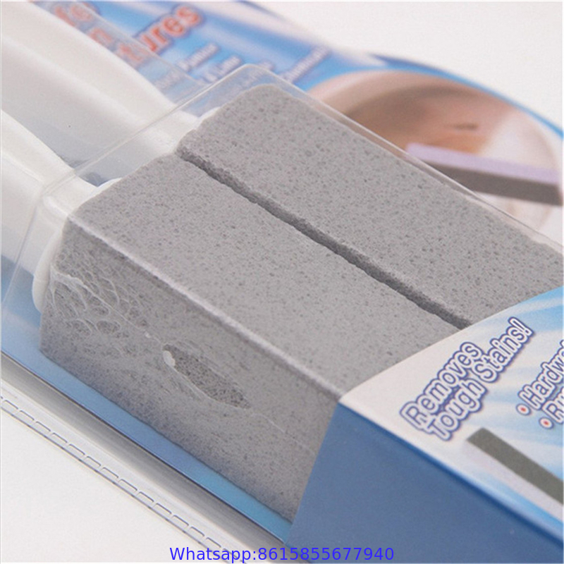 Bathroom toilet bowl ring remover cleaning porcelain pumice stone toilet brush with handle