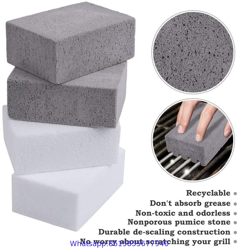 Grill Cleaning Brick Block, Grill Brick for Flat Top Grills and Griddles, Non-Toxic Odorless Grill Stones Cleaner-Remove