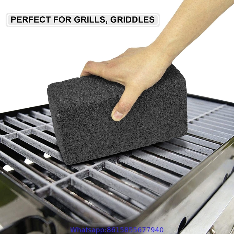 Grill Cleaning Brick- Blackstone Griddle Scraper, Commercial Grade Pumice Cleaner Tool for Flat Tops, Grate Tough Greas