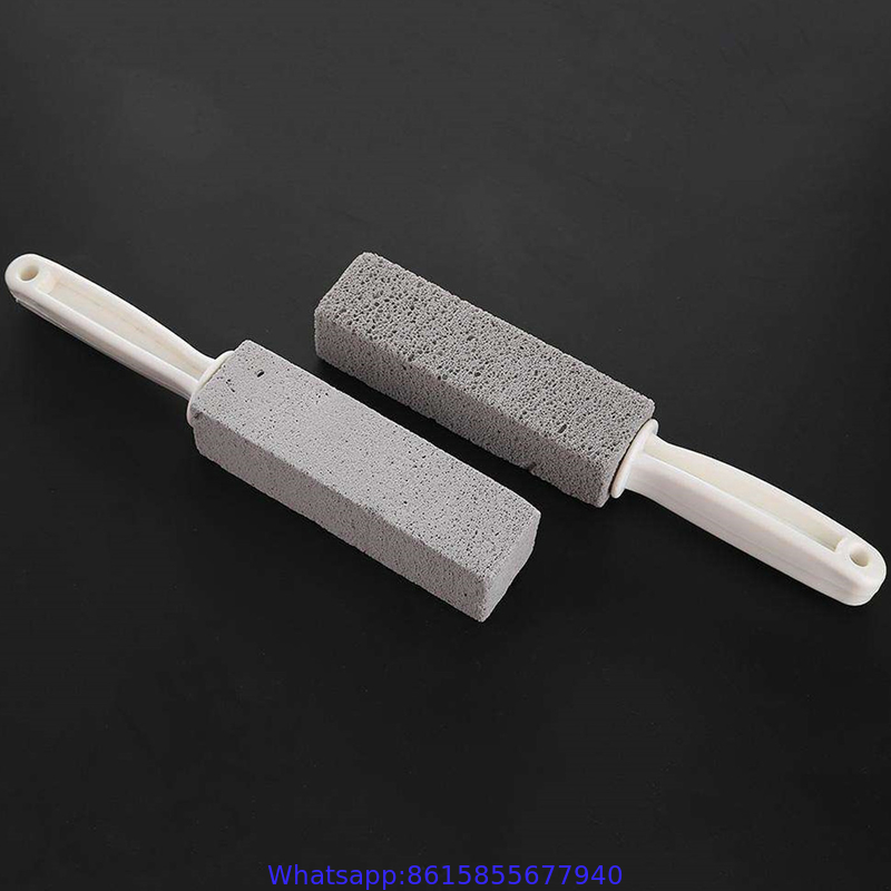 Toilet Bowl Ring Remover Pumice Stone with Handle for Stain Remover Bowl Cleaner Porcelain Pool Tile Scrubber Amazon