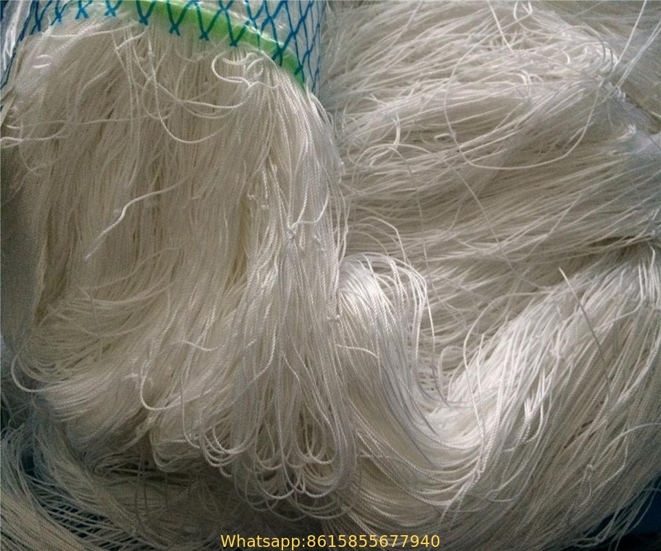 Snow White nylon multifilament fishing nets supply from China fishing shop,fish net material,redes de pesca