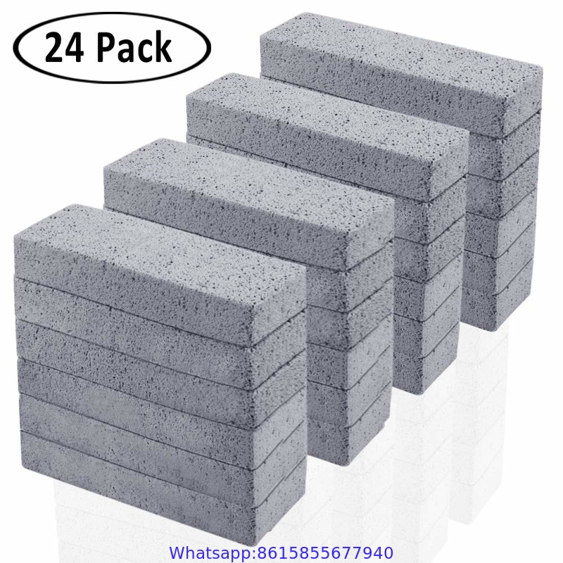 Pumice Stone for Cleaning, Pumice Scouring Pad, Toilet Bowl Ring Remover Pumice Stick Cleaner for Kitchen/Bath/Pool