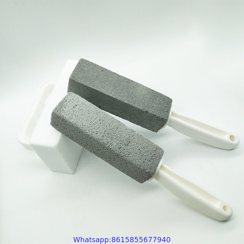 Pumice Stones for Cleaning - Pumice Scouring Pad, Grey Pumice Stick Cleaner for Removing Toilet Bowl Ring, Bath