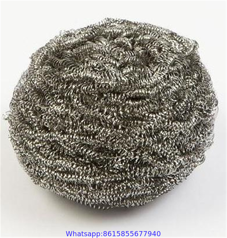 Low Price Kitchen Scrubber Stainless Steel Scourer Wire Cleaning Ball,scouring pad stainless steel