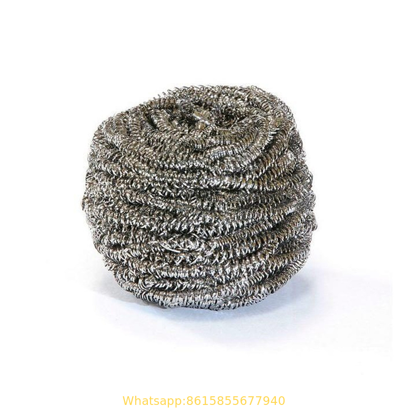 14G 17g 20g Kitchen Cleaning Stainless Steel 410 Pot Scourer / Stainless Steel Pot Scrubber