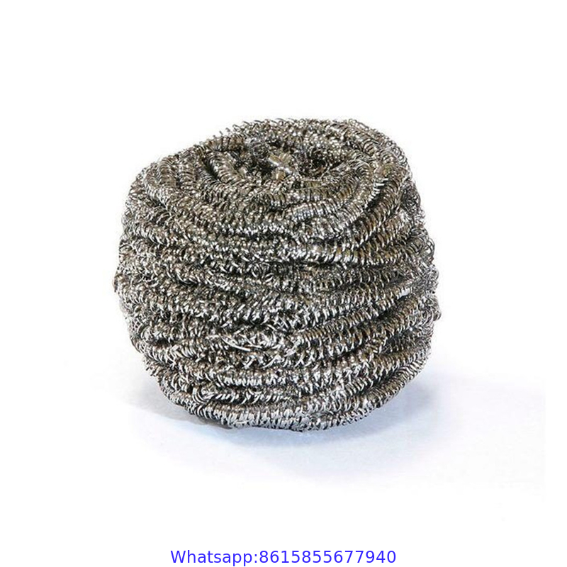 14G 17g 20g Kitchen Cleaning Stainless Steel 410 Pot Scourer / Stainless Steel Pot Scrubber