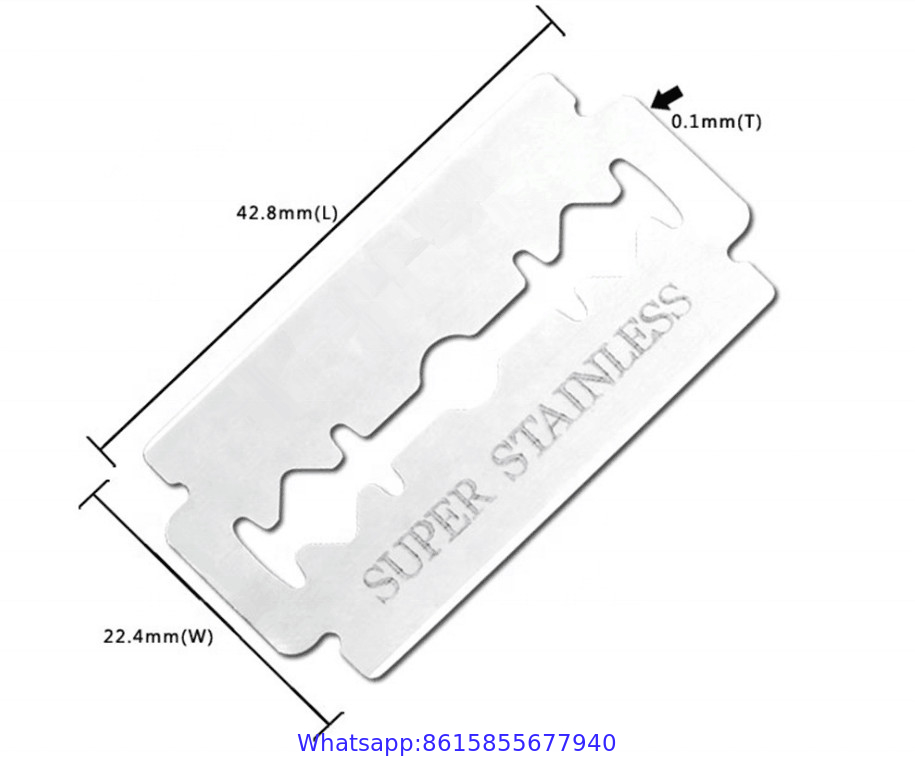 Double edge safety razor blades Competitive price with high quality for stainless steel