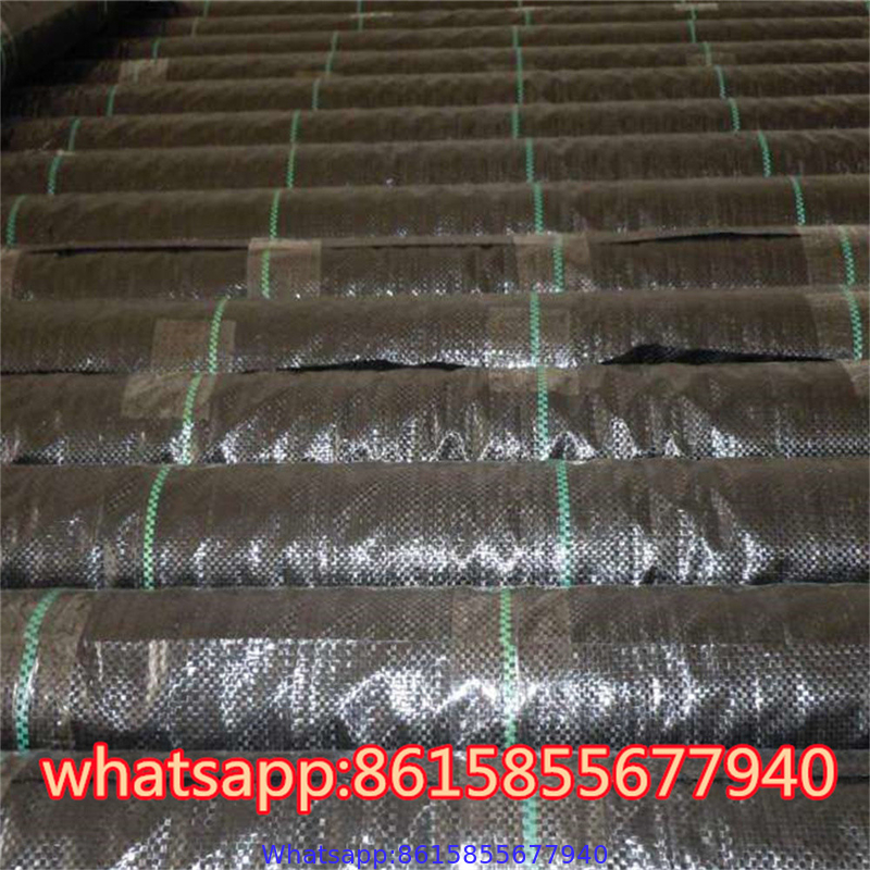 PP PE Woven Plastic Weed Control Block Mat Fabric Cloth Weed Barrier Non Woven Weed Mat For Agricultural Ground Cover