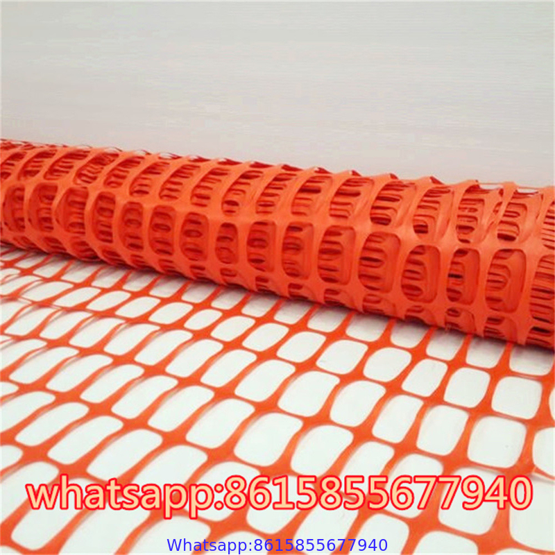 ORANGE SAFETY FENCE POLY GRID