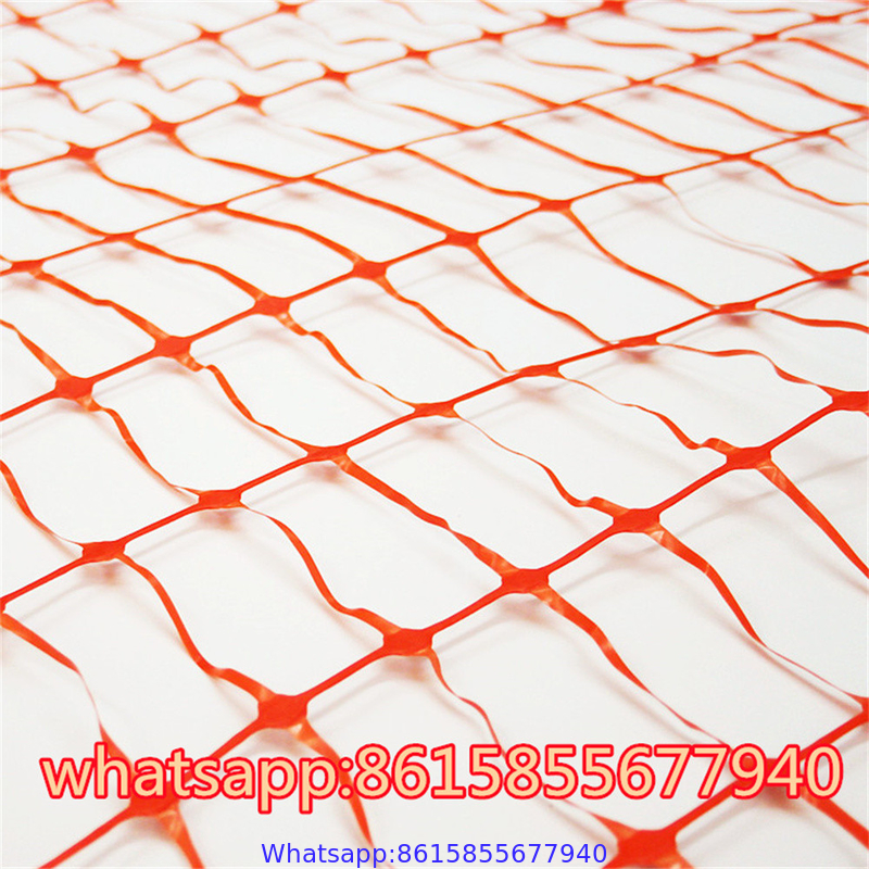 4' x 100' 14Lb Orange Oval Safety/Snow Fence