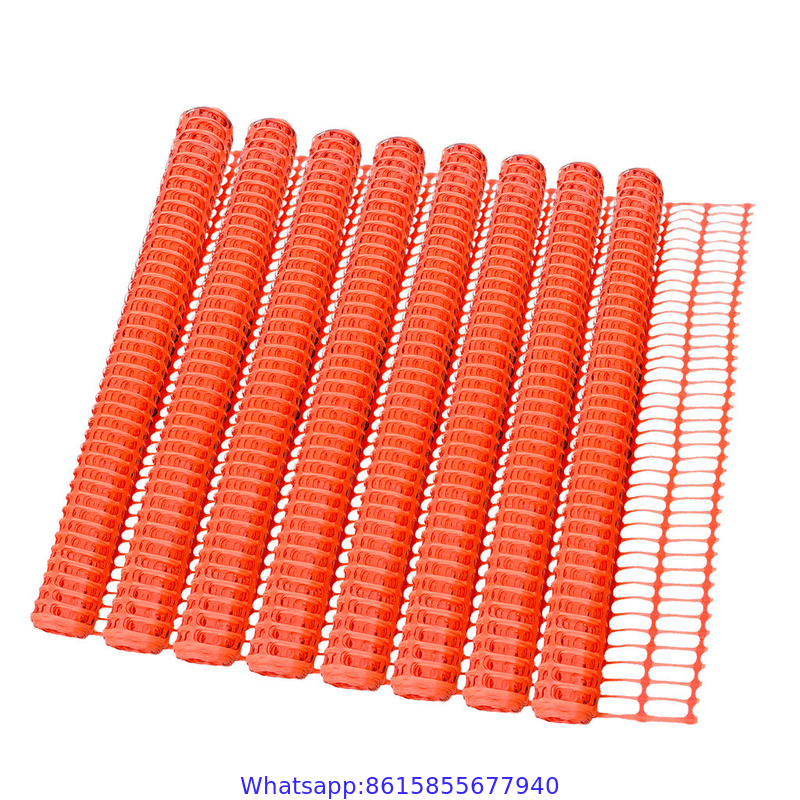 Orange Plastic Barrier Fencing, warning fence