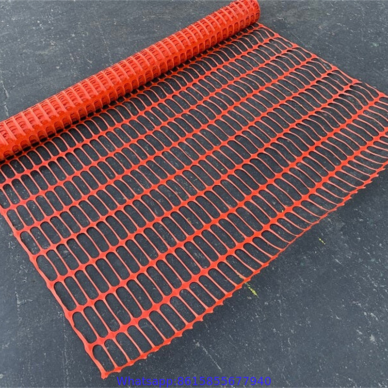 4 Ft by 100 Ft Orange Safety Barrier Fence - Plastic Snow Fence - Great Temporary Fence for Crowd Control & Construction
