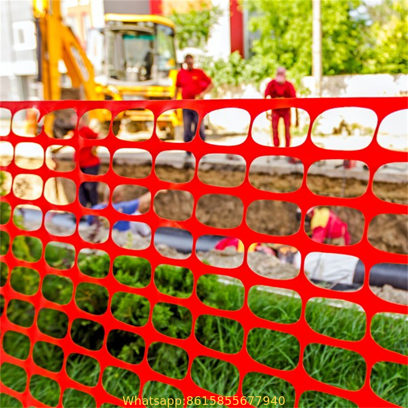 Temporary Plastic Mesh Safety Fencing
