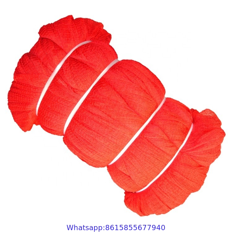 Factory Lower Price Red Colour Hard Nylon Fishing Net Monofilament Multifilament Fishing Nets