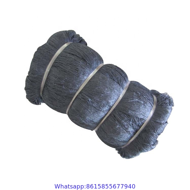 Wholesale Supplier Superior Tenacity High Quality Nylon Multifilament Knotted BLACK DARK Fishing Net