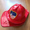 Child Size Red Plastic Fire Chief Hat Halloween Party Plasticfireman Helmet Hat supplier