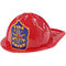 Child Size Red Plastic Fire Chief Hat Halloween Party Plasticfireman Helmet Hat supplier