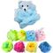 Bath Sponges, Small Size Colorful Shower Sponges Exfoliating Mesh Pouf Bath Ball Back Scrubber for Kids Pack of 8 supplier