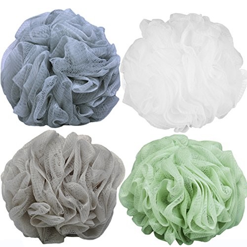 Loofah Bath Sponge Luffa Loufa Body Scrubber Mesh Pouf Shower Ball